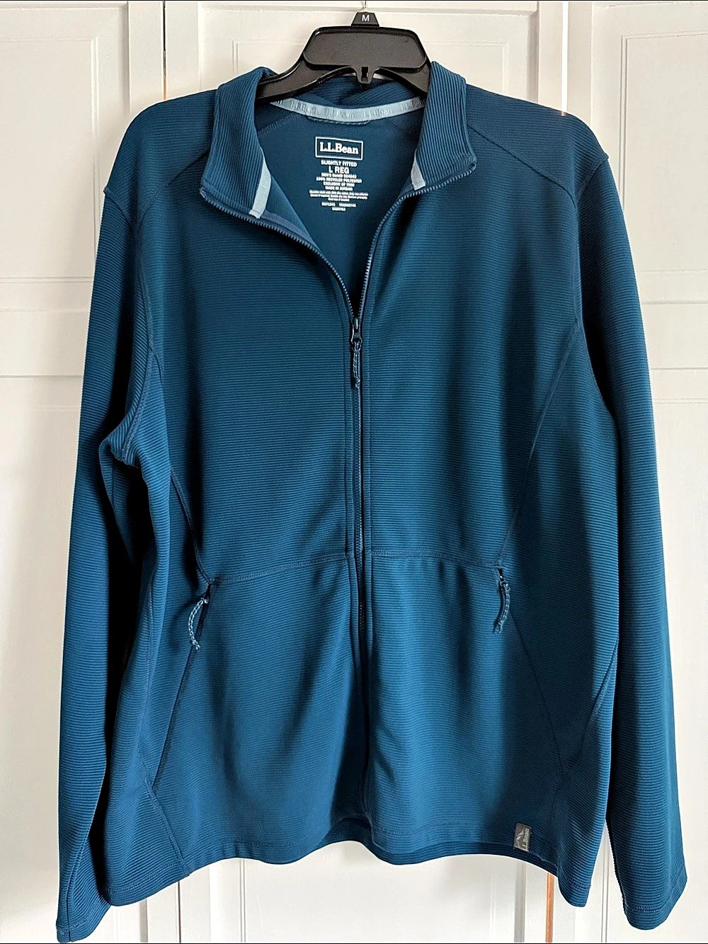 L.L. Bean Slightly Fitted Men’s Full-Zip Jacket in Blue